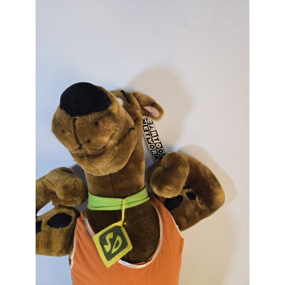 Scooby Doo Sports Dog Cartoon Network 1998 Stuffed Toy Flexing Muscles - Picture 4 of 12